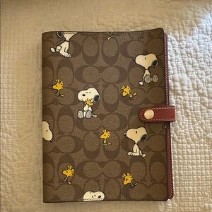 Coach Snoopy and Woodstock Notebook Cover